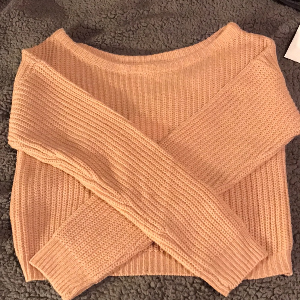 missguided wide neck sweater